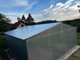 Garáž 6x6m, pozinkovaný plech - 6