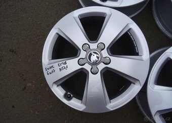 Alu disky originál Škoda 17", rozteč 5x112, ET 48, šíře 6J - 6