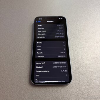 iPhone 14 256GB, bez škrábance, 12 měsíců záruka - 6