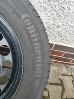 Ocelové disky 6,5Jx16H2 a zimni pneumatiky Continental - 6