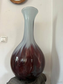 Designová váza skleněná 62cm - 6