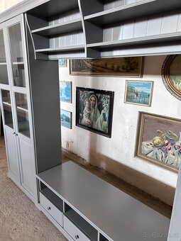 Ikea obývací stěna LIATORP ( šedá ) - 6