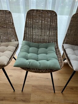 Kvalitní designové ratanové židle Kave Home + sedáky zdarma - 6
