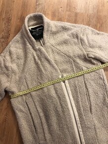 Vlněný dámský kabát teddy coat - 6