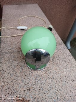 Art Deco lampička niklovaná mosaz - 6