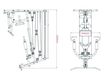 Posilovací vež Trinfit Gym GX3 - 6