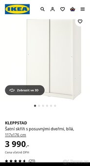 Prodám šatní skříň IKEA - 6