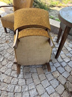 Retro křesla + taburet + stolek - 6