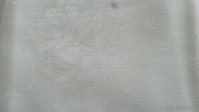 Vintage : malé ubrusy-damašek, krajka - 6