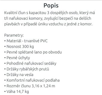 Nafukovací rybářský člun kajak BESTWAY Hydro-Force Neva III - 6