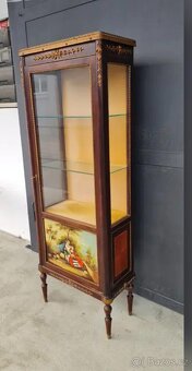 Malovaná prosklená komoda - 6