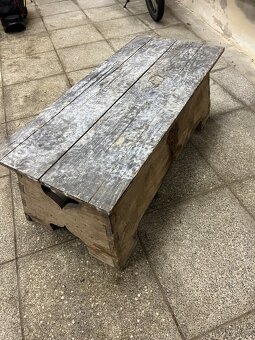 Rustikální dřevěná lavice – masiv, ruční práce - 6