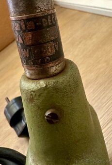Stará INDUSTRY lampa k připevnění ke stolu polohov FUNKČNÍ - 6