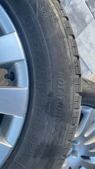 VW alu 5x112 R17 se zimními pneu 5mm - 6