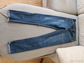 Dívčí kalhoty (džíny) 13-14let , 164cm , 2ks - 6
