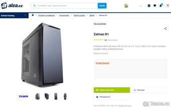 ATX skříň Zalman R1 - 3x 120mm fan | Midi Tower | Pěkný stav - 6