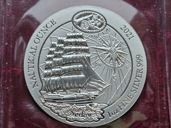 6x 1 oz stříbrná mince Nautical Ounce 2017 až 2022 - 6