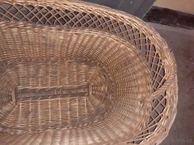 Velký proutěný koš. - 6