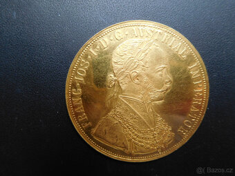 Zlatý 4 dukát Františka Josefa I. r. 1873 - 6