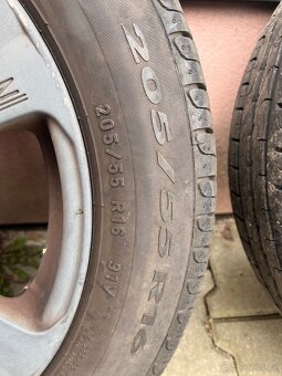 Alu disky O.Z. 16, pneu Pirelli 16 205x55 octavia, oktávie - 6