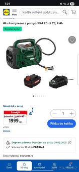 Aku kompresor a pumpa Parkside - 6