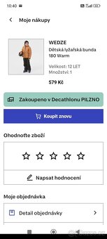 Bunda Decathlon zimní chlapecká super stav - 6