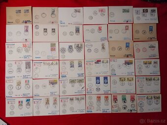 Známky, razítka obálky atd. cca 4 000 ks - 6