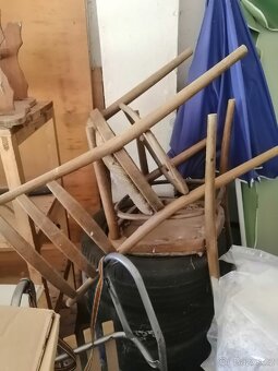 Drevene policky, vesak a zidle - 6