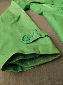 Dámská zelená bunda trenčkot kabát zn. Chillin, vel. S - 6