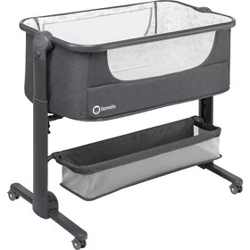 Dětská přístavná postýlka Lionelo Timon Grey - 6