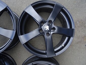 Alu disky černé na Peugeot, 17", 5x108, ET 48, šíře 7,5J - 6