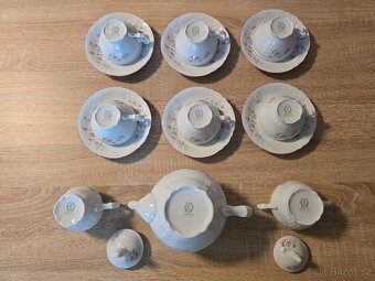 Nová čajová souprava Thun Bernadotte růžová kompletní - 6