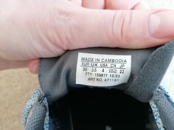 Modrá dětská běžecká obuv Salomon, v. 36 - 6