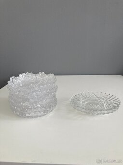 Broušené desertní misky 6 + 2 - 6