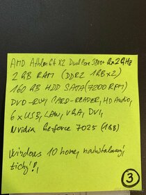 Stolní počítač PC Desktop Computer AMD 2x2,2GHz - 6