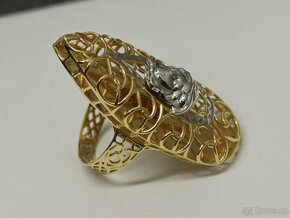 Dámský zlatý prsten Versace - 6