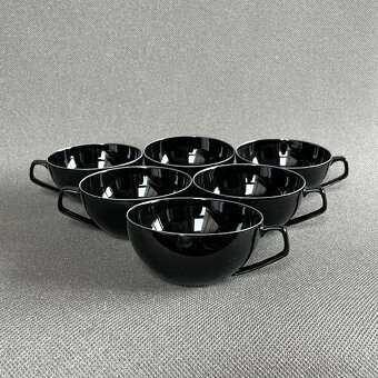 Rosenthal TAC 6x černý porcelánový šálek 170ml - 6