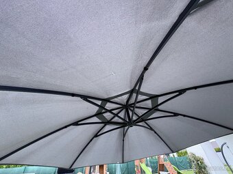 SLUNEČNÍK CRYSTAL 375 cm ANTRACIT se stojanem - 6