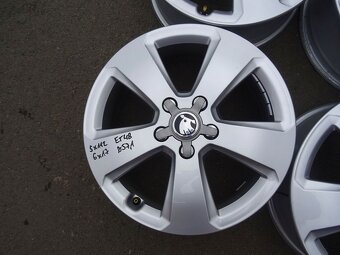 Alu disky originál Škoda 17", rozteč 5x112, ET 48, šíře 6J - 6