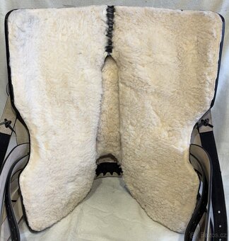 Westernový sedlový komplet 16) světle přírodní - 6