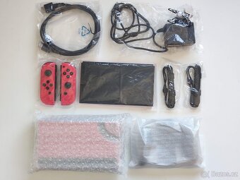 Nintendo Switch OLED Mario edice TOP STAV rok záruka +10 her - 6