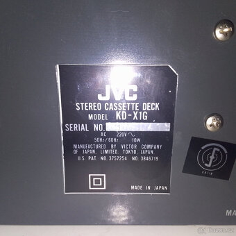Tape deck a Tuner JVC - 6