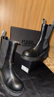 Dámské kotníkové na platformě boty Karl Lagerfeld - 6