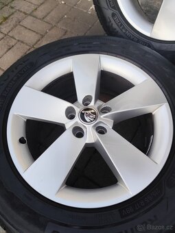 ALU 5x112 r17 ŠKODA + 215/65/17 - PĚKNÁ SADA - 6