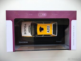 Model ŠKODA FAVORIT "POLICIE" Abrex 1/43 - 6