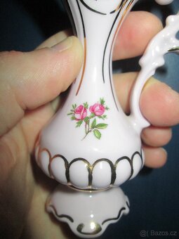 Růžový porcelán - amforka - 6