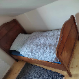 Starožitná dřevěná postel - 6