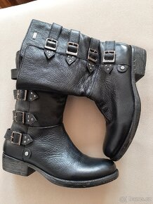 Kožené kozačky Pepe jeans, vel 40 - 6