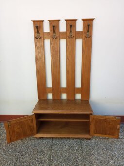 Rustikální nábytek, předsíň, botník, komoda, věšák - 6