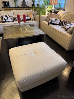 Kožená sedačka Natuzzi s bobíkem - 6